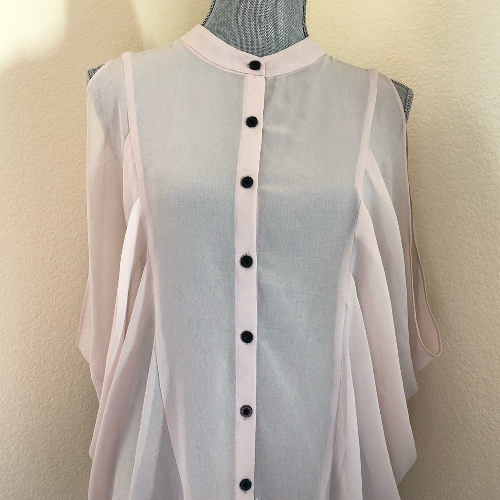 H&M button up blouse top size 14